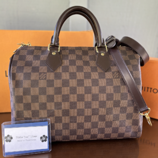 Louis Vuitton Damier Ebene Speedy 30 Bandouliere Crossbody